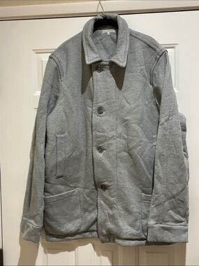 James Perse Light Gray cotton Button/zip up Jacket